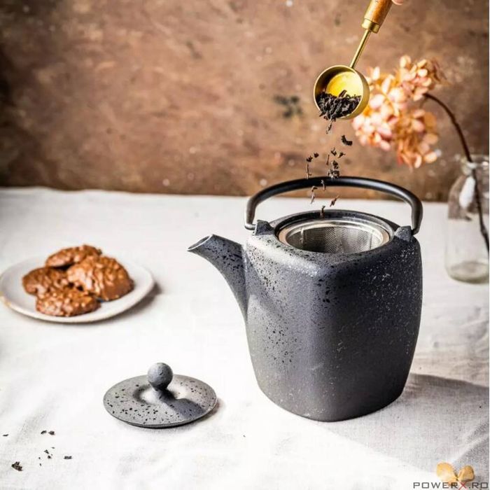 Ceainic din fonta, 0,9l, infuzor pentru ceai, fierbator, KINGHoff