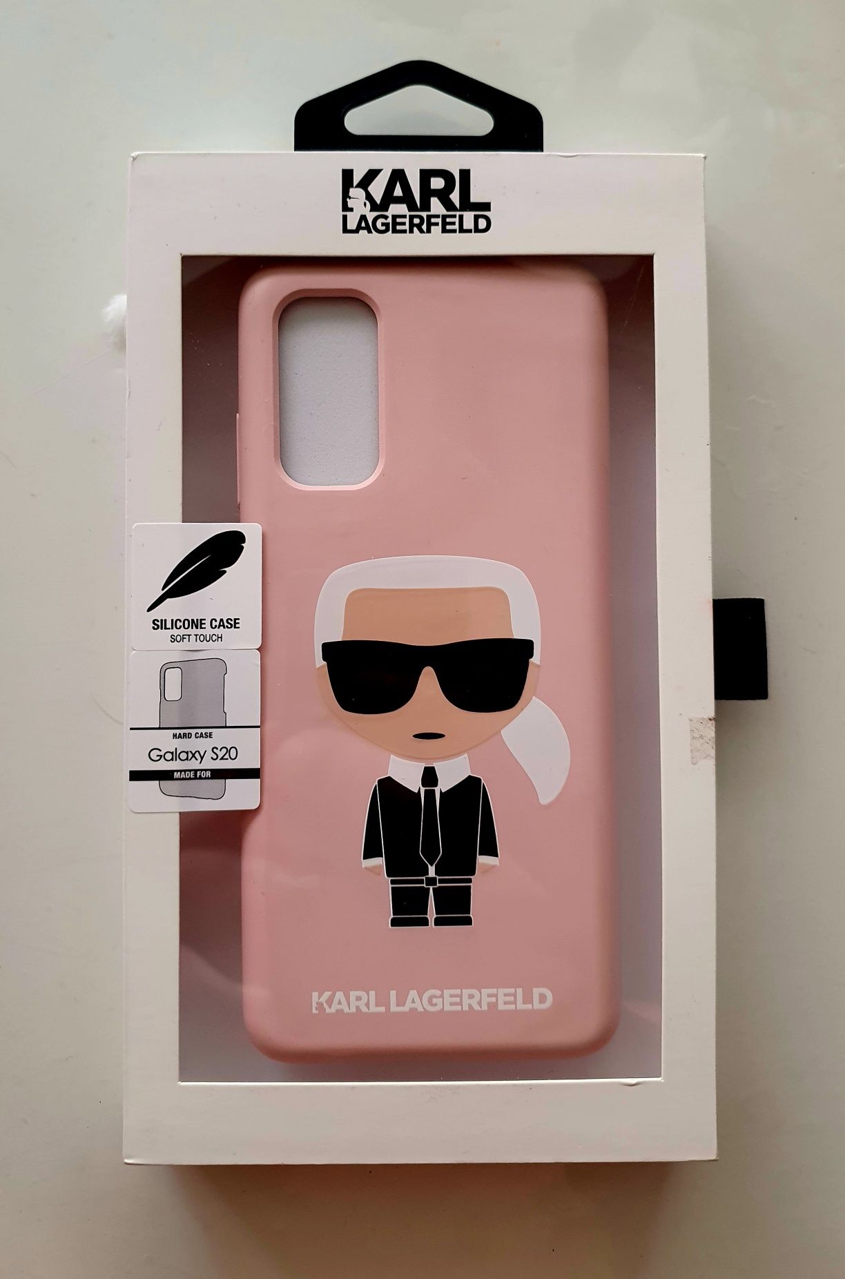 Husa de protectie roz Karl Lagerfeld Karl soft touch pentru Samsung Ga