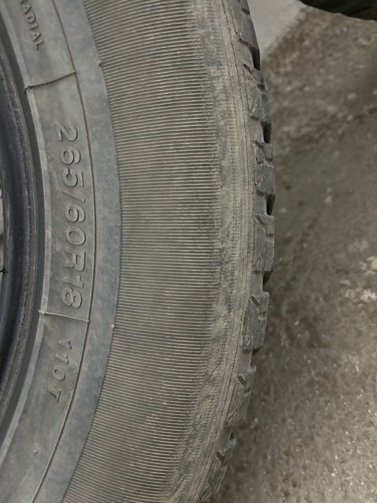 Шины 265/60r18 состояние среднее