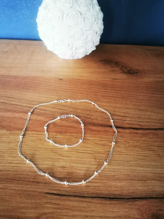 Lănțișor argint jad