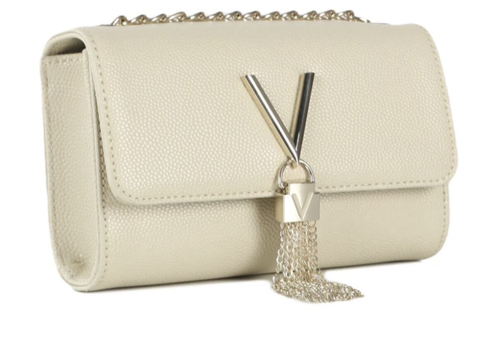 Poseta/Geanta de umar Mario Valentino, noua, bej, cu sigiliile pe ea!