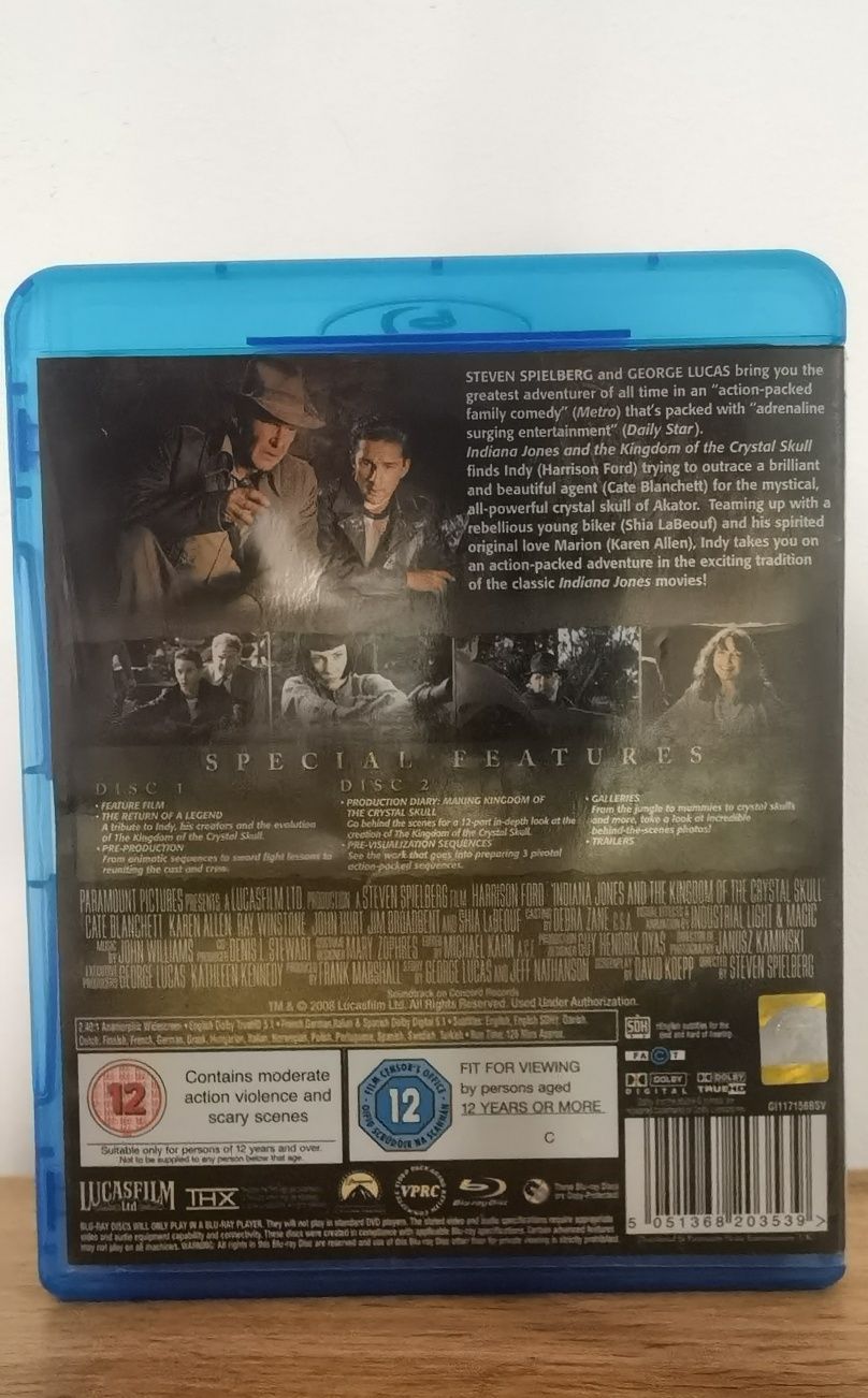 Blu ray de colecție Indiana Jones Kingdom of the Crystal Skull blu-ray