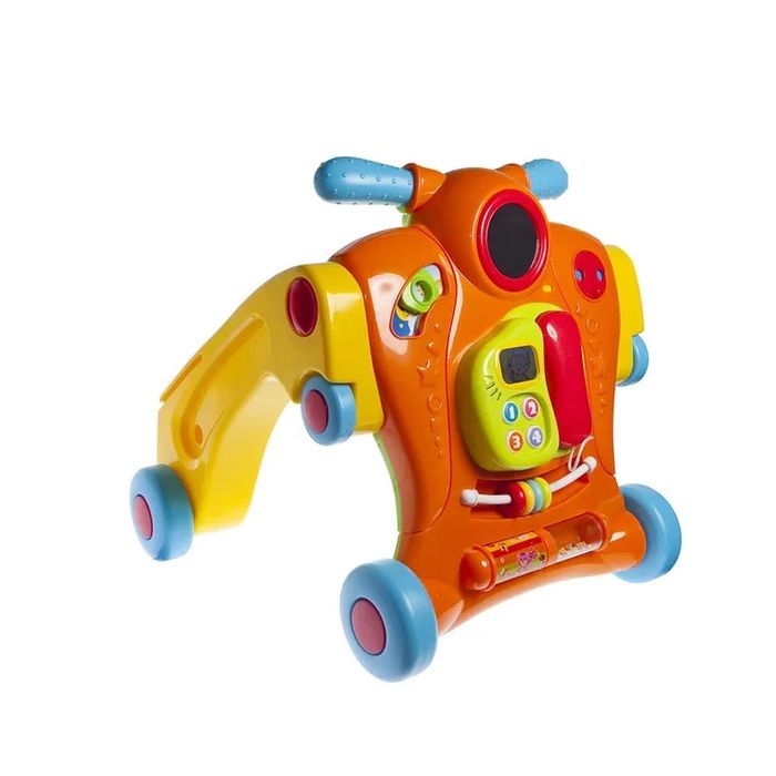 Smiki, Baby Walker, antemergator, jucarie interactiva de impins, 2in1