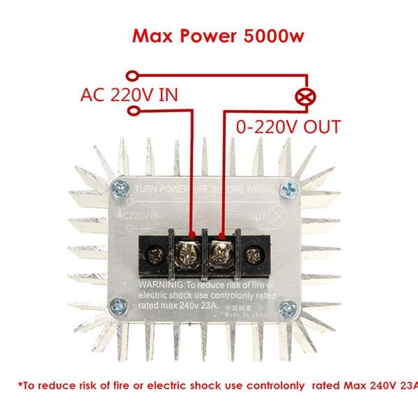 Regulator turatie motor curent alternativ 5000W-220V. Variator tensiue