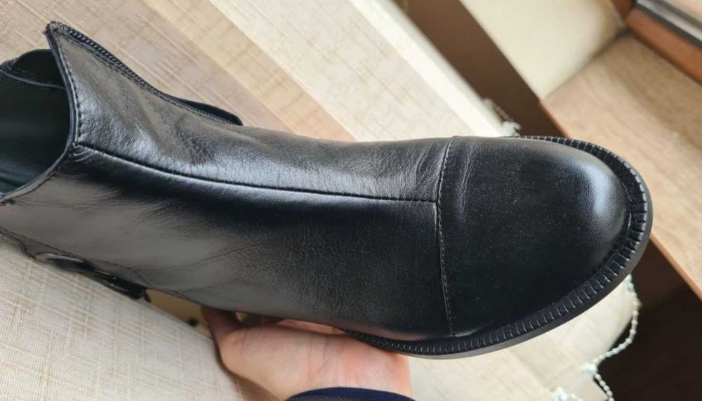 Зимни дамски боти естествена кожа