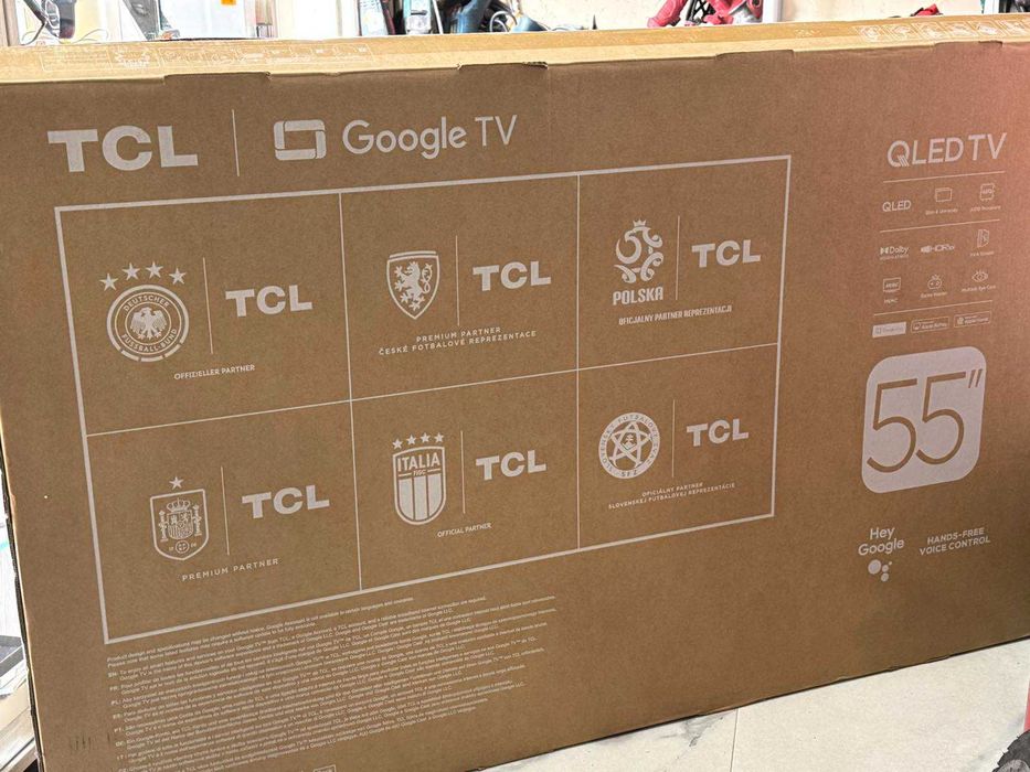 НОВ! TCL QLED 55P7K, 55" (139 см), Smart Google TV, 4K Ultra HD