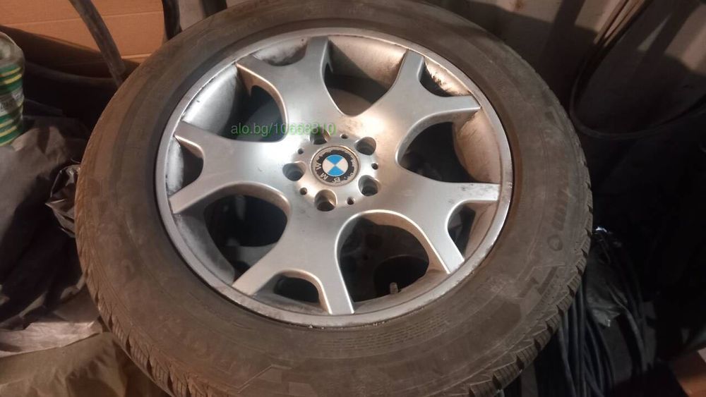 4 зимни гуми Barum Polaris 255/55 R18
с алуминиеви джанти BMW X5 E53