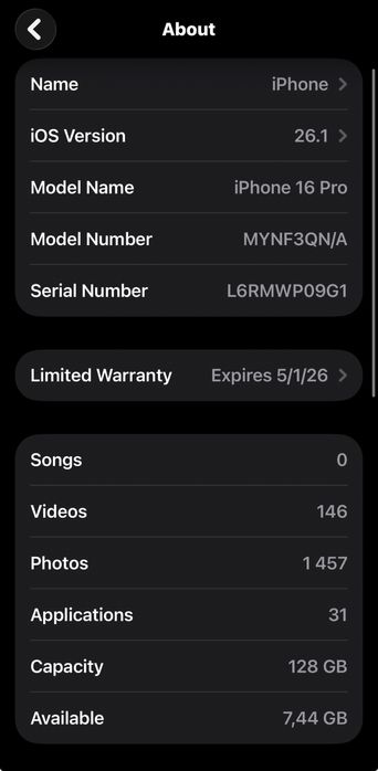 IPhone 16 Pro 128 GB Desert Titanium ГАРАНЦИЯ!