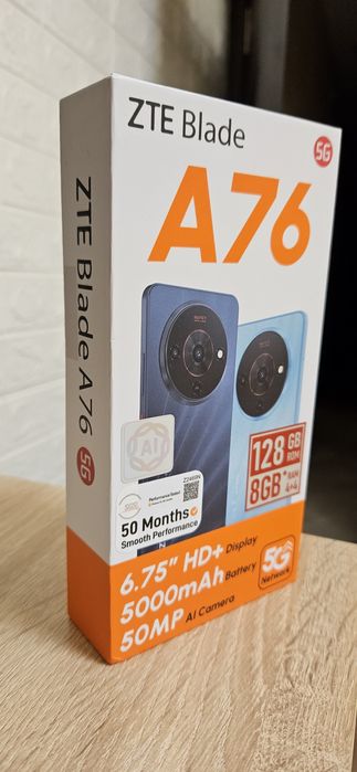 Нов! ZTE A76 5G 24 м. гаранция А1