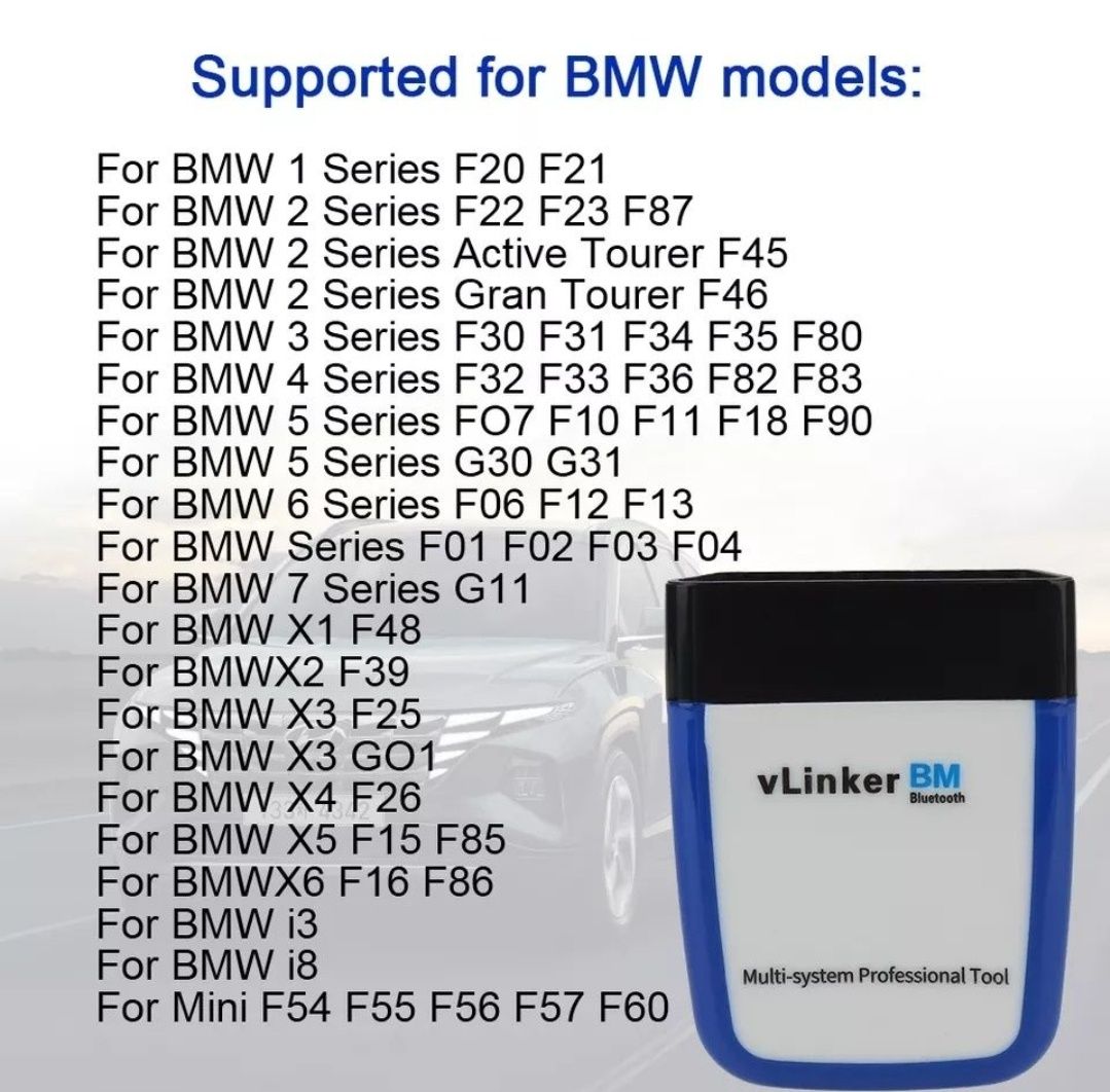 Diagnoza BMW VLINK BM+ Activare Funcții BMW Regenerare DPF Codare BMW