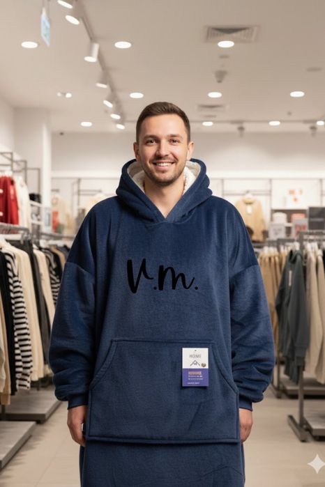 Дебело зимно одеяло с ръкави и качулка TOP QUALITY HOME SWEET