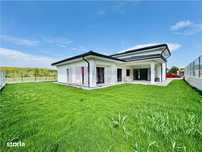 Casa pe un singur nivel | de lux | teren 591 mp | panouri solare | vid