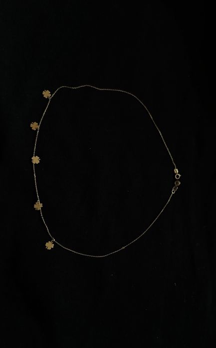 lantisor de aur 14k(585) cu trifoi norocos