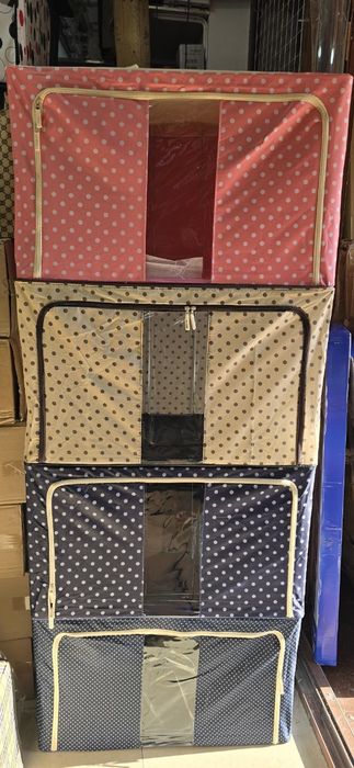 Контейнер для хранения одежды с жёстикм каркасом 3 цвета