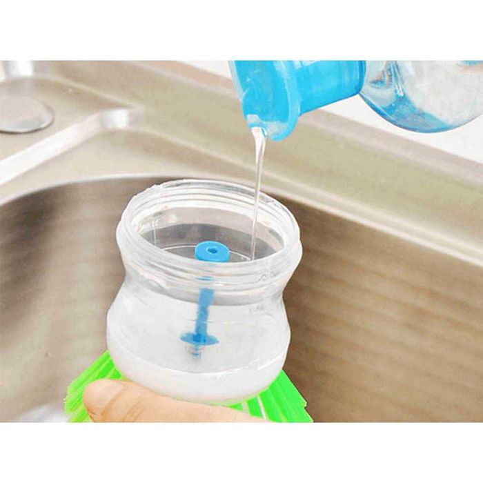 Perie de spalat vase cu distribuitor lichid