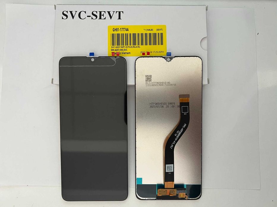 Оригинален дисплей с тъч скрийн за Samsung A20s, A207F / Service Pack