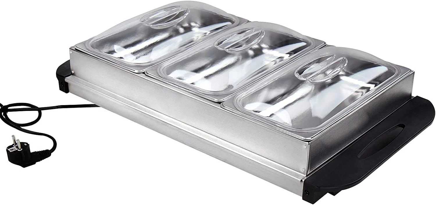 *Incalzitor electric pentru mancare tip bufet, 3x2.5litri, 300W