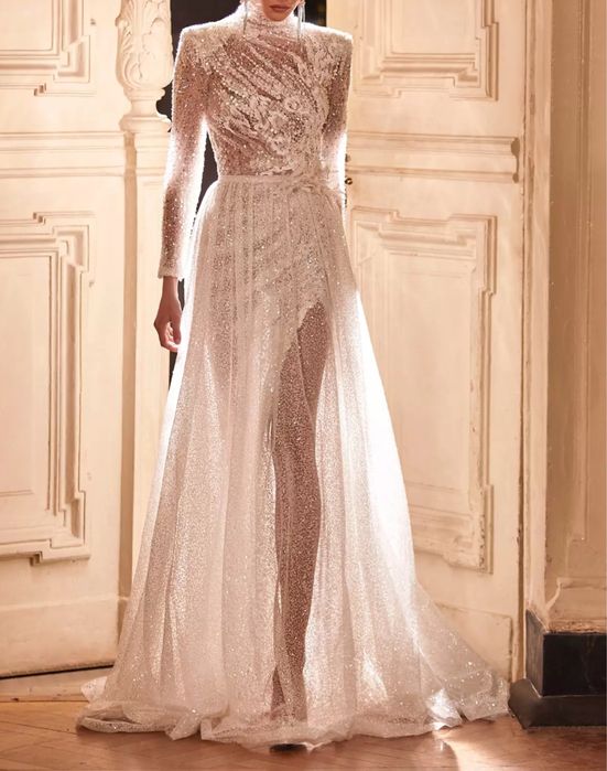 Rochie mireasa , brand premium Milla Nova, model Irina cusut manual S