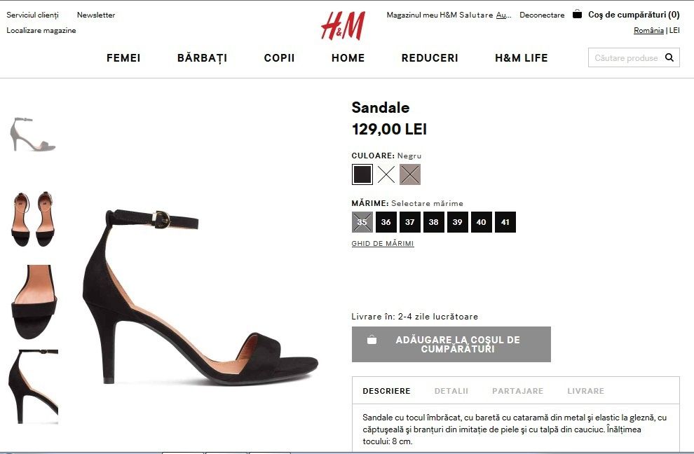 Sandale stiletto HM