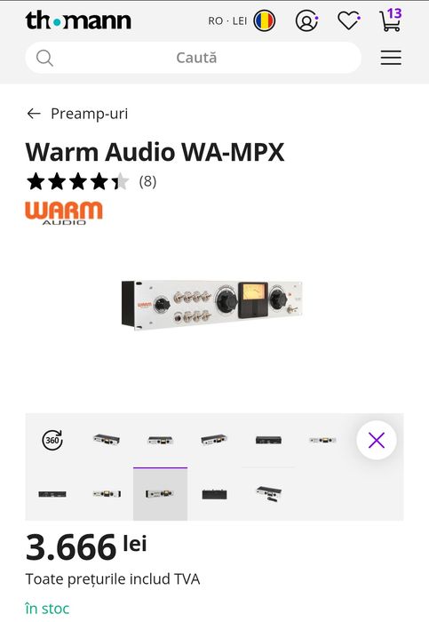 Preamp microfon Warm Audio Mpx