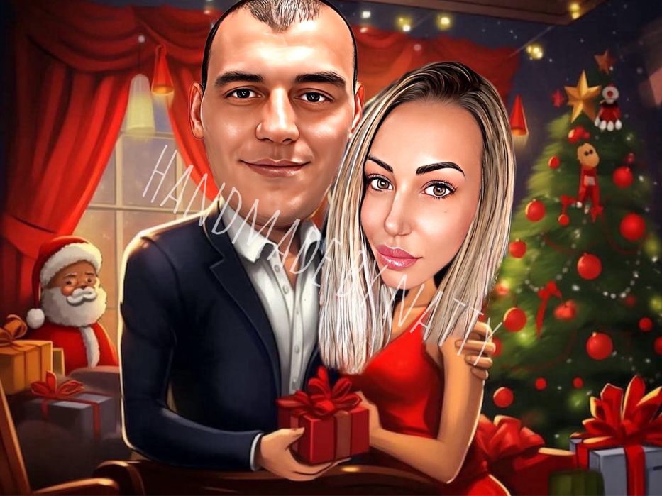 Карикатура А3 формат с рамка