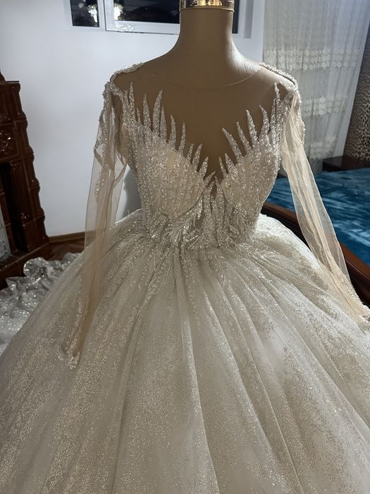 Rochie de Mireasă , Marime S-L  Corset Reglabil