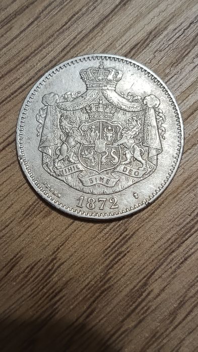 Monedă 2 lei 1872
