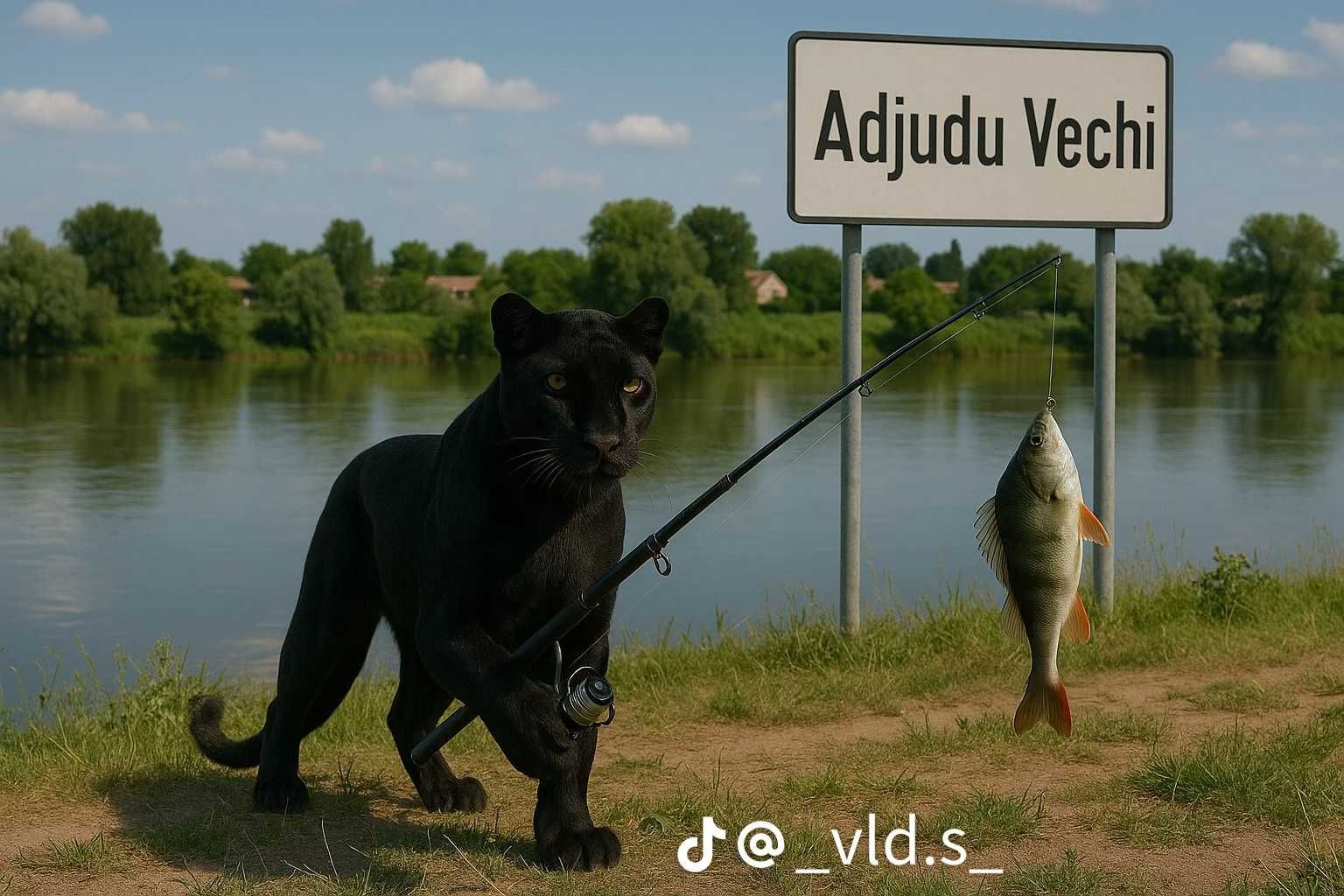 Vand pantera neagra gasita in adjudu vechi