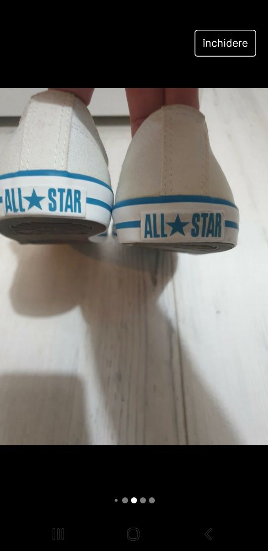 Tenisi albi Converse