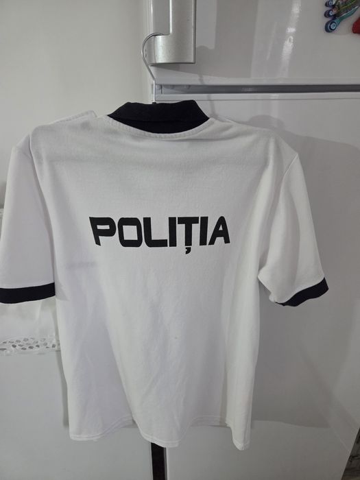 Tricou poliție rutieră alb,mărimea L