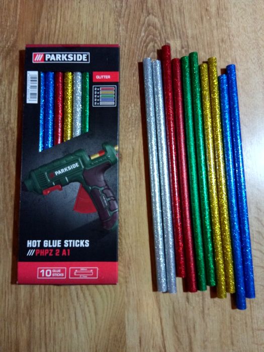 Batoane de silicon cu sclipici 11 mm x 28 cm, nou !