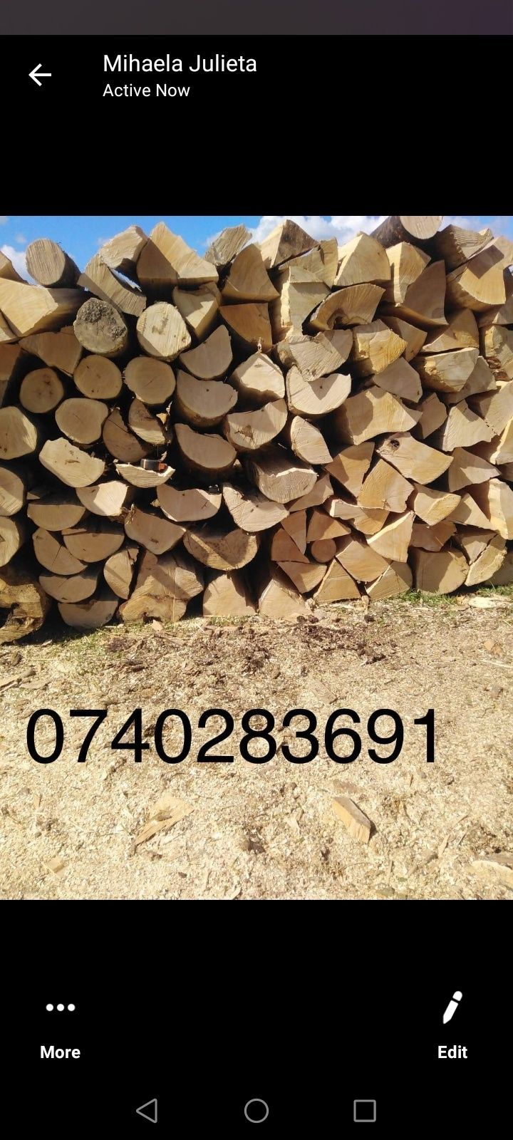 Vând lemne de foc fag în județul Cluj
