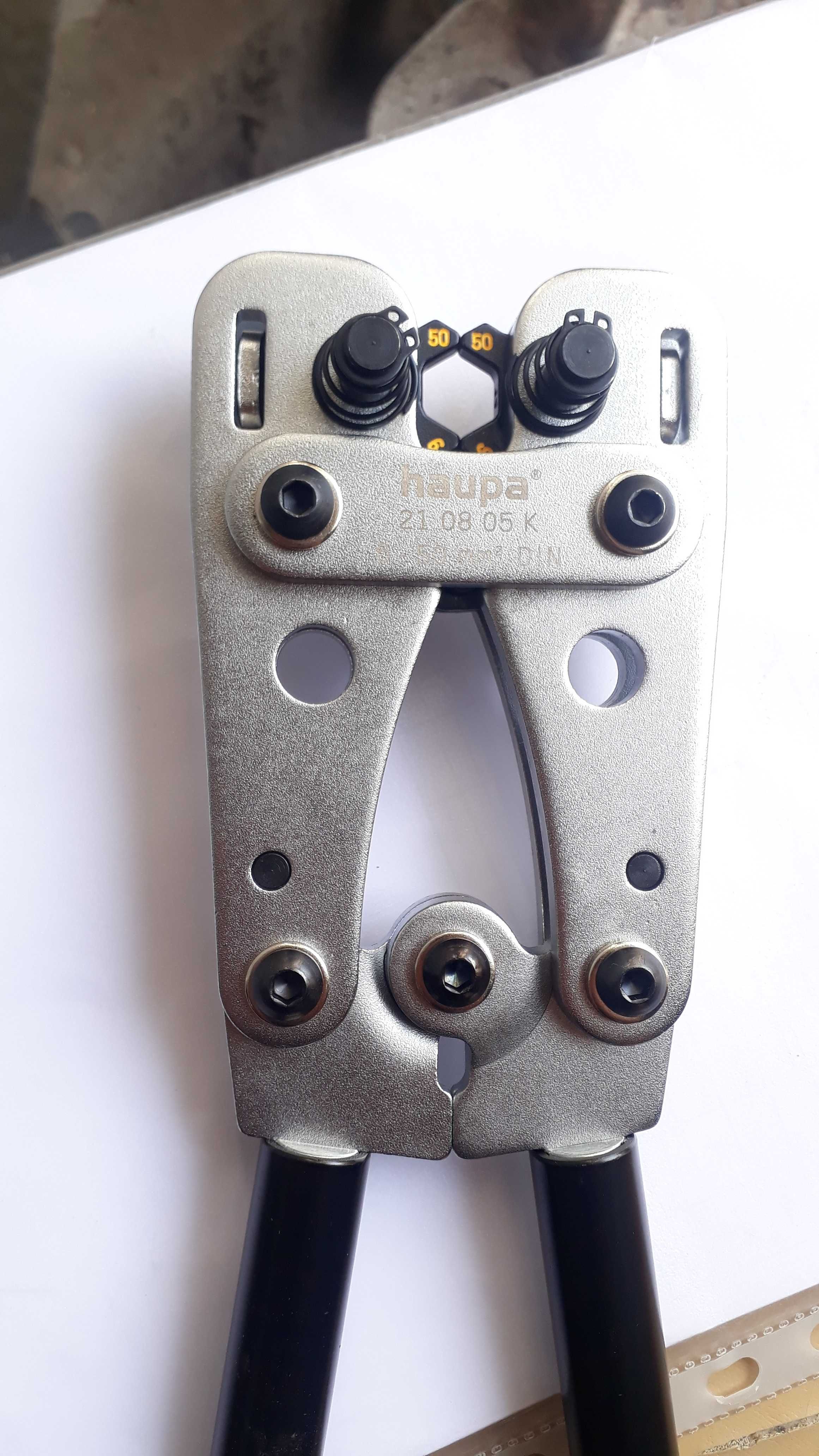 Пресс ручной для кабельных наконечников и гильз (муфт) HAUPA 21 08 05