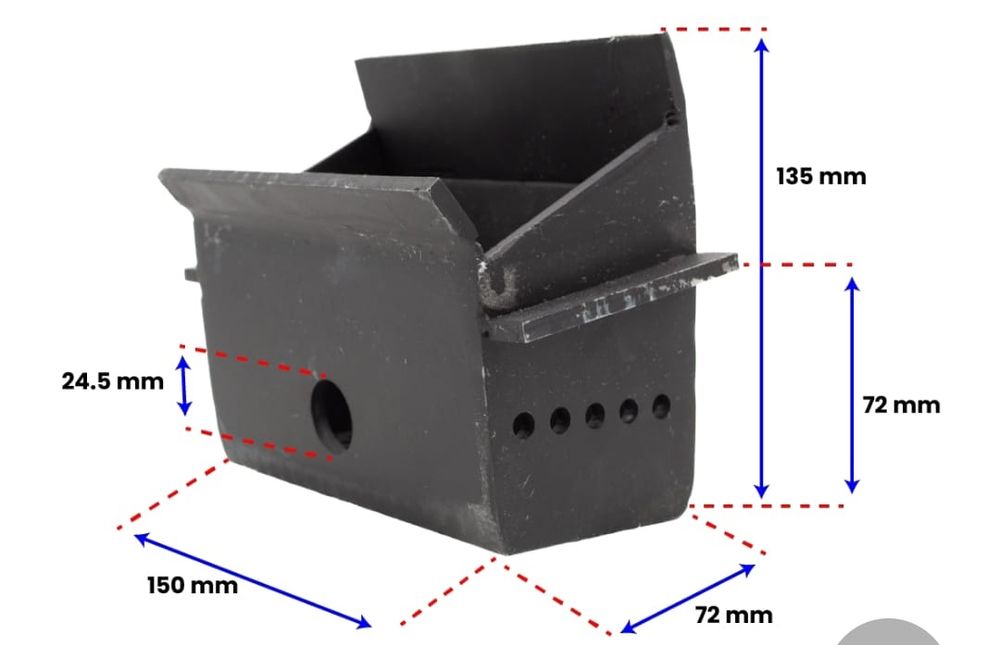 Creuzet focar Fornello/Koph 25-30 kW – oțel gros 3-4 mm