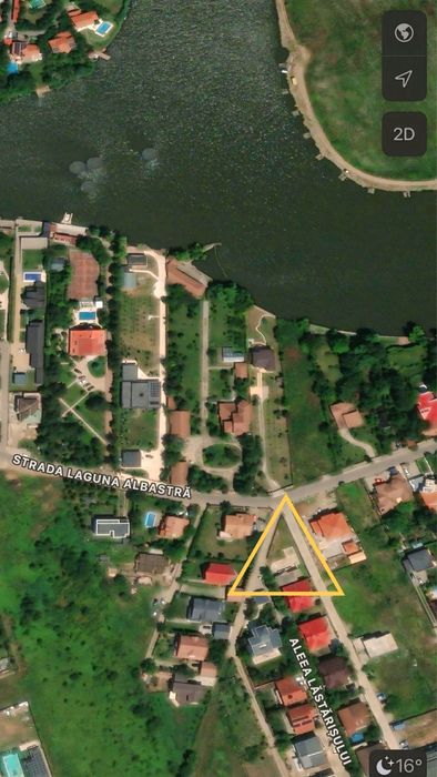 Corbeanca Laguna albastra Teren 632mp + constructie la rosu 210mp