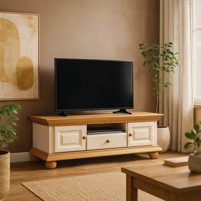 Comoda TV Romantica 3, lemn masiv