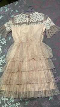 Продавам розова рокля JUNONA № 34 / XS само за 29.99 лв