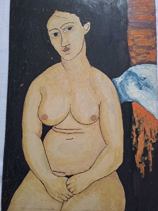 tablou pictura reproducere Modigliani 56/38 cm