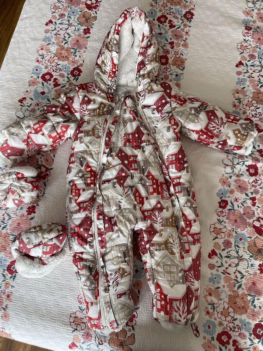 Зимен бебешки гащеризон  6-12м