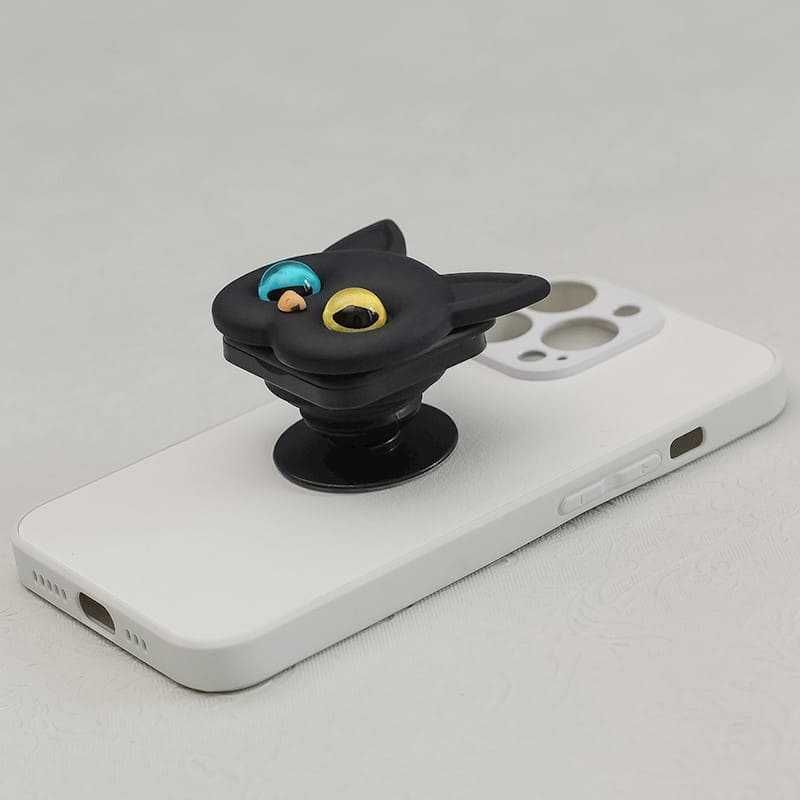 Popsocket за телефон Котка, черна