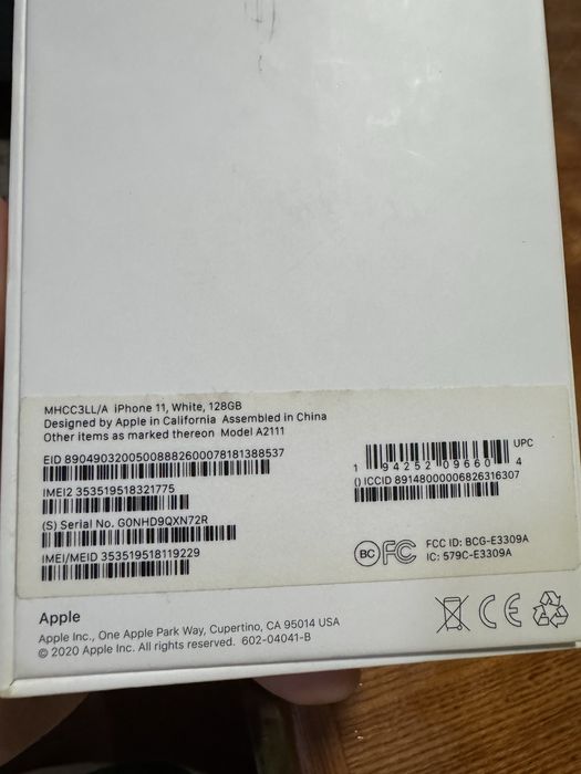 Продам Iphone 11, 128GB