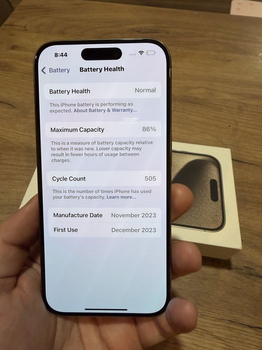 Iphone 15 pro 128GB natural titanium