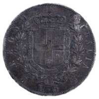 5 лири 1873 М сребро