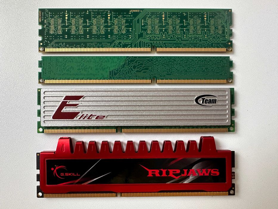 Crucial, G.skill, Kingston, Team Group 4GB DDR3 рам памети