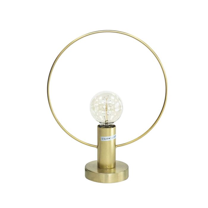 Настолна лампа старо злато – метална декоративна лампа за спалня и хол