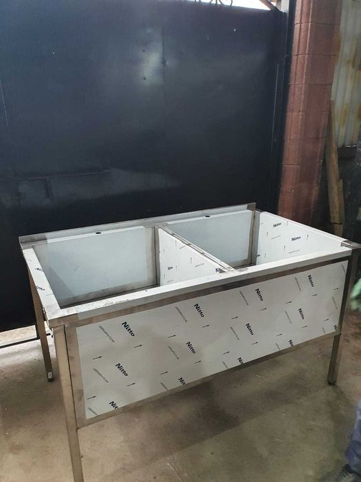 Кухонные оборудования мойки двухсекционные моечные ванны