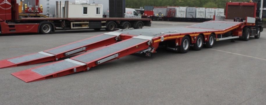 Faymonville 3 axe semi trailer rampi hidraulice nou 2025