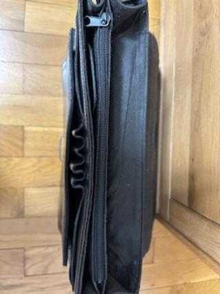Vand geanta office din piele, cul.neagra