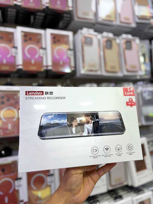 Видеорегистратор Lenova 3в1 Wi-Fi, 3 камеры /Авто для/ Доставка 24/7