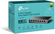 Switch TP-Link TL-SG108PE,Smart PoE+ 8 Porturi Gigabit Sigilat!